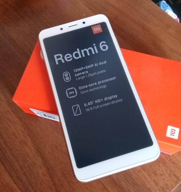 Купленный телефон Redmi 6