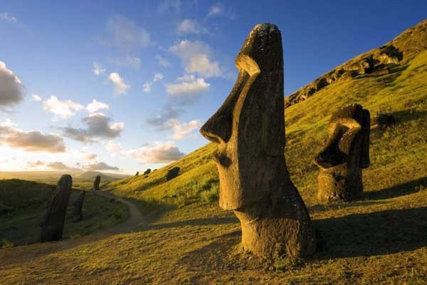 Памятники Моаи на острове Пасхи